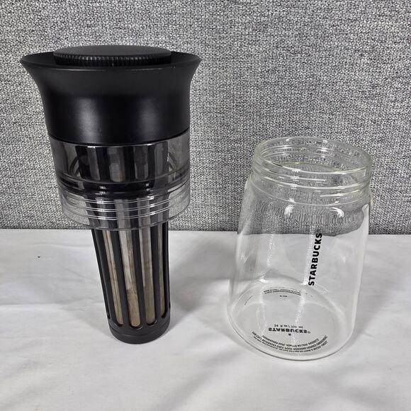 STARBUCKS 2022 COLD BREW COFFEE MAKER GLASS PITCHER 24OZ POUR OVER STYLE - Picture 4 of 9